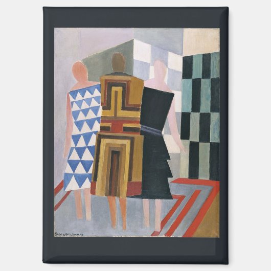 Aimant Formes de robe simultanées par Sonia Delaunay, (Recto)
