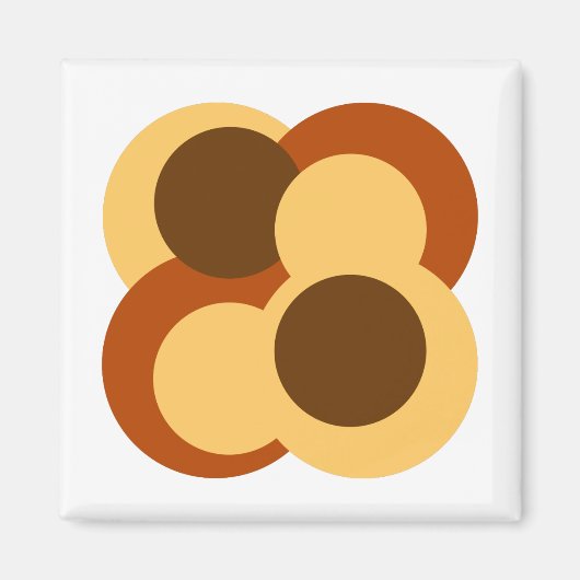 Aimant Formes géométriques Abstraites (Devant)