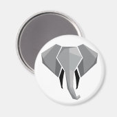 Aimant Formes simples Géométrie Tête d'éléphant (Recto/Verso)