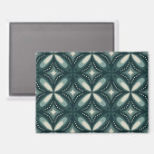 Aimant formes vertes rétro (Recto/Verso)