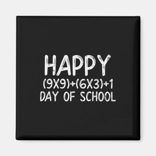 Aimant Formule Joyeux 100 Jours D'École 100E Jour Enseign (Devant)