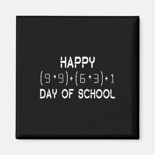 Aimant Formule Math 100 Jours De L'École Math Professeur (Devant)