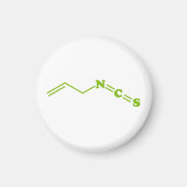 Aimant Formule moléculaire de l'isothiocyanate de Wasabi (Devant)