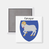 Aimant Føroyar - Îles Féroé Armoiries (Recto/Verso)