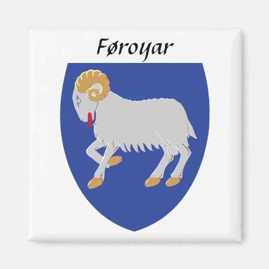 Aimant Føroyar - Îles Féroé Armoiries (Devant)