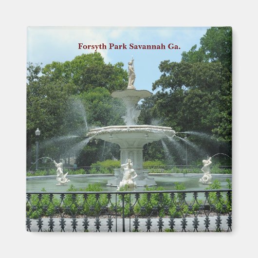 Aimant Forsyth Park Savannah Ga. (Devant)