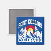 Aimant Fort Collins, Colorado (Recto/Verso)