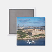 Aimant Fort Manoel et Sliema de La Valette, Malte (Recto/Verso)