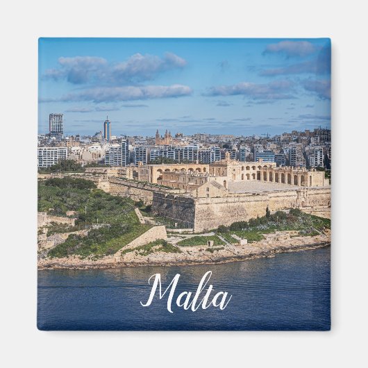 Aimant Fort Manoel et Sliema de La Valette, Malte (Devant)