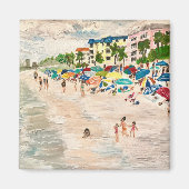 Aimant "Fort Myer's Beach" tableau de Willlowcatdesigns (Devant)