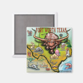 Aimant Fort Worth TX (Recto/Verso)