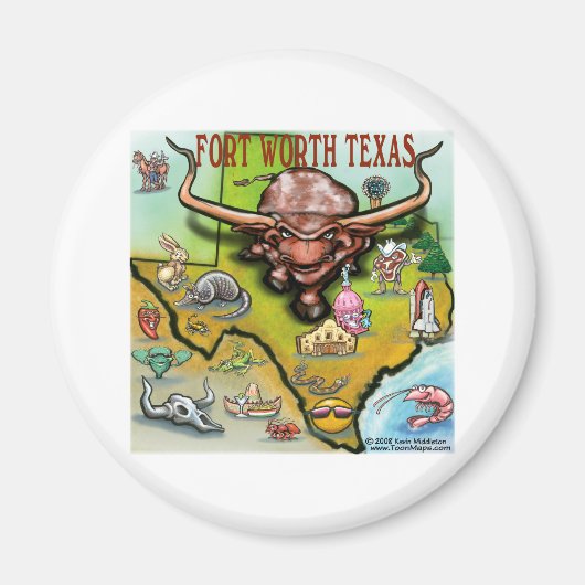 Aimant Fort Worth TX (Devant)