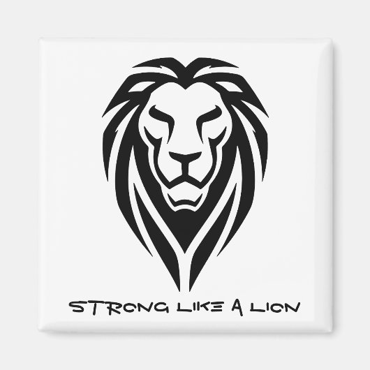 Aimant Forte comme un lion (Devant)
