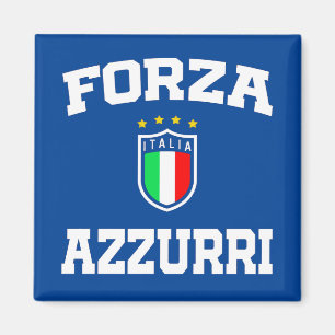Aimant Forza Azzurri Italia Jersey 2021 Funs de football