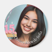 Aimant Foto Nombre Fiesta de Quince Años (Devant)