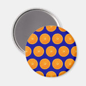 Aimant Fou sur Clementines - Bleu (Recto/Verso)