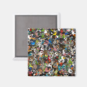 Aimant Foule Birdorable (Recto/Verso)