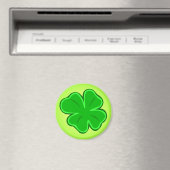 Aimant Four Leaf Clover Irlandais Green Lucky Shamrock (In Situ (Lave-vaisselle))