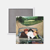 Aimant Fourche sur la route (Recto/Verso)