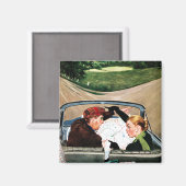 Aimant Fourche sur la route (Recto/Verso)