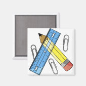 Aimant Fournitures scolaires (Recto/Verso)