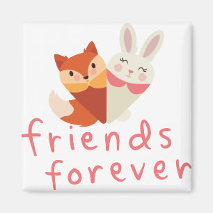 Aimant Fox et Rabbit Meilleur ami