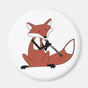 Aimant Fox jouant la clarinette