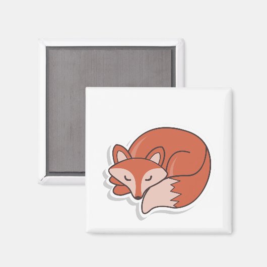 Aimant Fox Sleep (Recto/Verso)