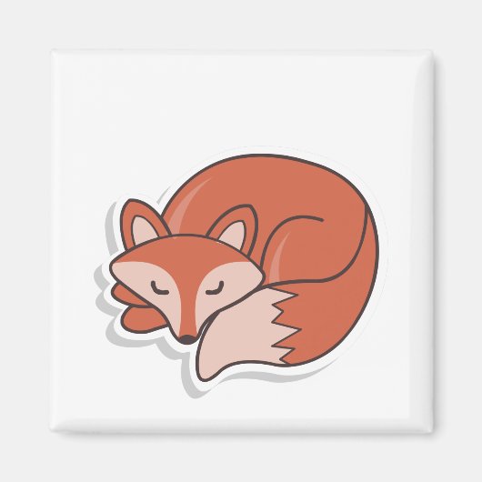 Aimant Fox Sleep (Devant)