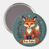 Aimant Fox Tales Boho Woodland Animal (Recto/Verso)
