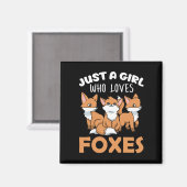 Aimant Fox Toxits Women Fox Toxits Girls Fox Lover Fox (Recto/Verso)