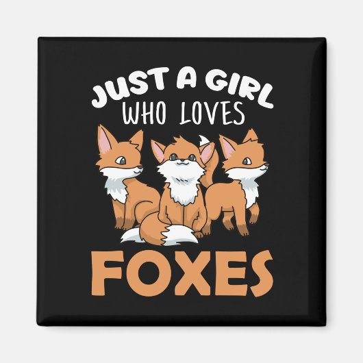 Aimant Fox Toxits Women Fox Toxits Girls Fox Lover Fox (Devant)