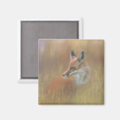 Aimant Fox wildlife magnet.  (Recto/Verso)