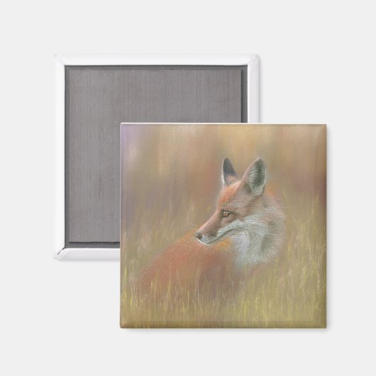 Aimant Fox wildlife magnet.  (Recto/Verso)