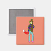 Aimant foxgirl (Recto/Verso)