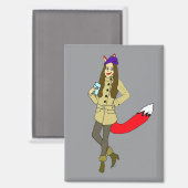 Aimant Foxgirl (Recto/Verso)