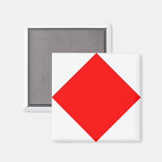 Aimant Foxtrot du drapeau nautique "F" (Recto/Verso)