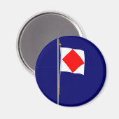 Aimant Foxtrot Je suis désactivé Signal Nautique Indicate (Recto/Verso)