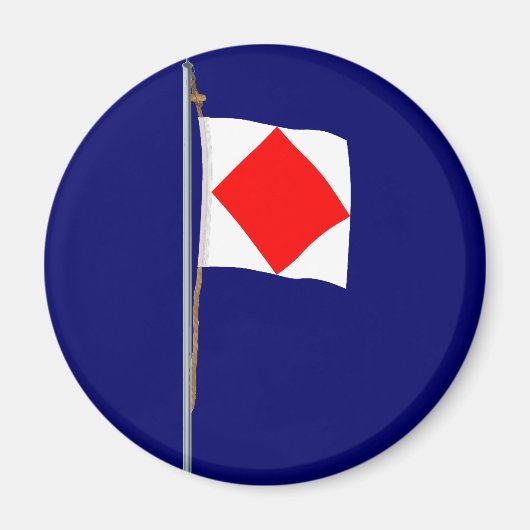 Aimant Foxtrot Je suis désactivé Signal Nautique Indicate (Devant)