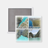 Aimant FR0112 Europe, France Provence, Gorge du Verdon, (Recto/Verso)