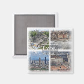 Aimant FR0122 Europe, France, Lyon, Fridge (Recto/Verso)