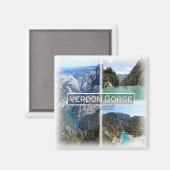 Aimant FR0125 Europe, France, Gorge du Verdon, Fridge (Recto/Verso)