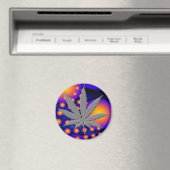 Aimant Fractal2s avec feuille de pot emboîtée (In Situ (Lave-vaisselle))