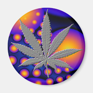 Aimant Fractal2s avec feuille de pot emboîtée