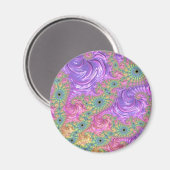 Aimant Fractale arc-en-ciel (Recto/Verso)