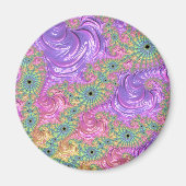 Aimant Fractale arc-en-ciel (Devant)