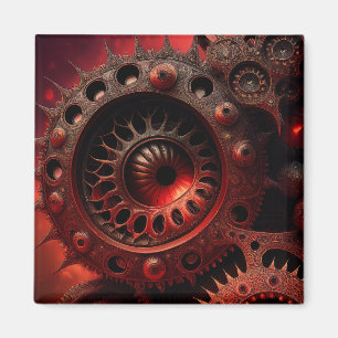 Aimant Fractale de Mandelbrot Steampunk Bronze