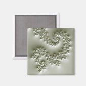 Aimant Fractale vert pâle (Recto/Verso)