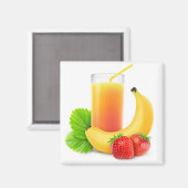 Aimant Fraise à la banane (Recto/Verso)