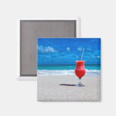 Aimant Fraise Daiquiri Tropical Punch Caribbean Beach (Recto/Verso)